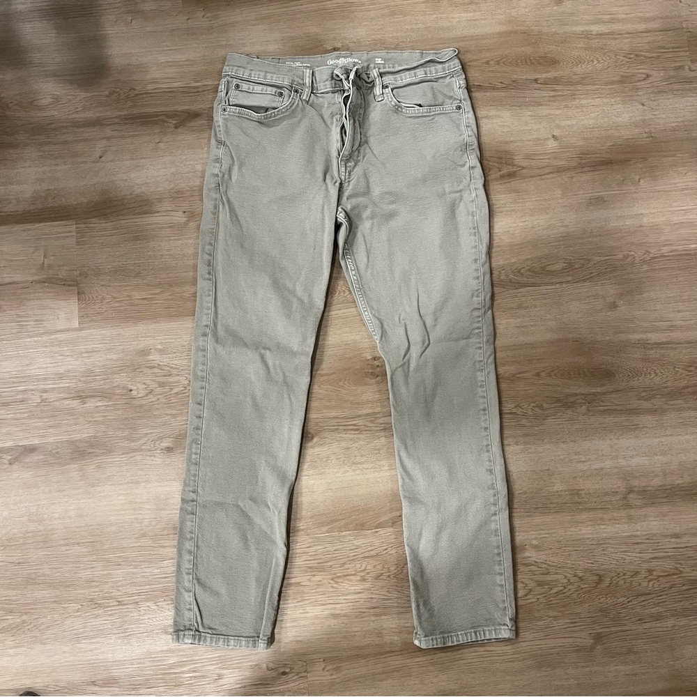 Goodfellow Mint Green Slim Stretch Jeans 32x30